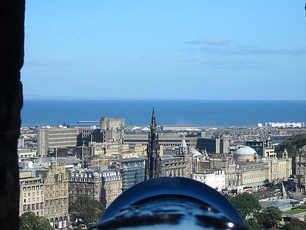 Edinburgh from the castle