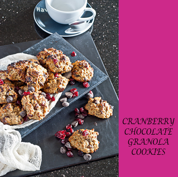 Cranberry, Chocolate Granola Cookies 