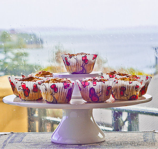 Banana Strawberry Muffins