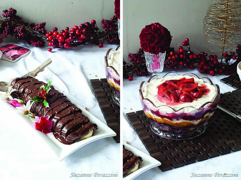 Trifle & Chocolate log 