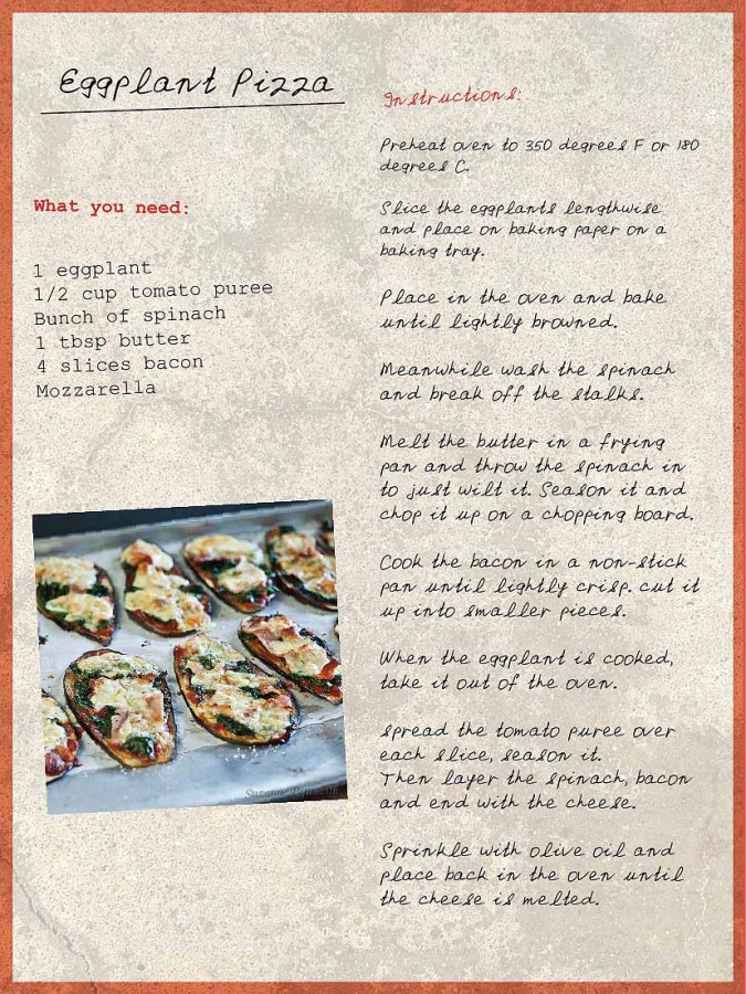 Eggplant Pizza - a grain-free meal