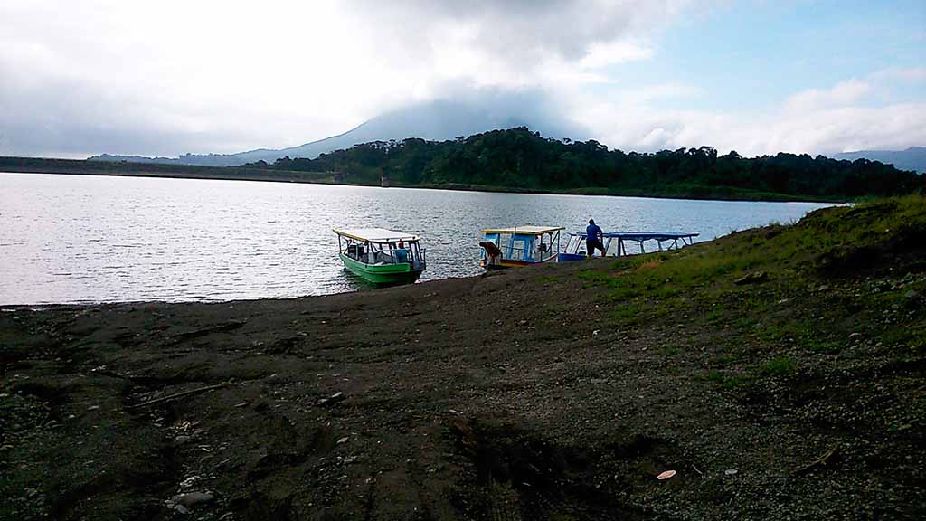 The boat that took us across the lake to start our bumpy journey up into the hills to Monteverde