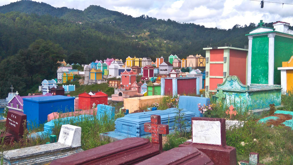 A colourful cemetery in Chichicastenango