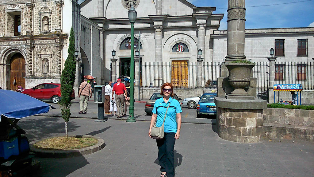 Me in Queztaltenango in the town square