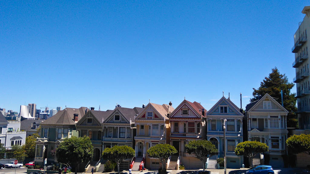 The painted ladies in Steiner Street in San Francisco 